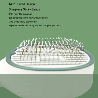 Pet UV Sterilization Comb USB Rechargeable Cat And Dog Comb Automatic Fading To Floating Hair Beauty Needle Comb