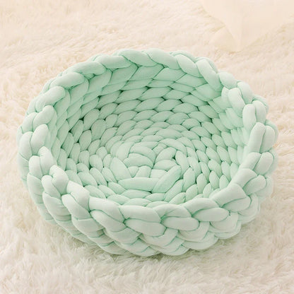 Filled Cotton Coarse Wool Hand-Woven Pet Cat Litter Can Be Machine Washed Coarse Cloth Dog Litter