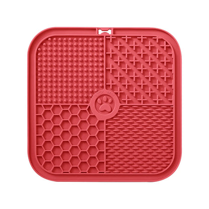 Pet Licking Pad New Pet Food Utensils Dog Slow Food Pad Placemat Sucker Slow Food Pad Dog Licking Pad