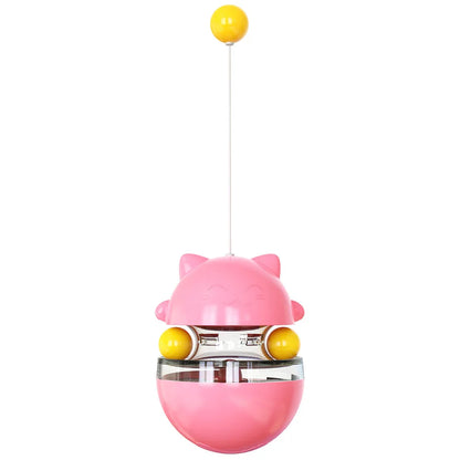Leaking Food Ball Teasing Cat Stick Tumbler Cat Turntable Toy Pet Supplies