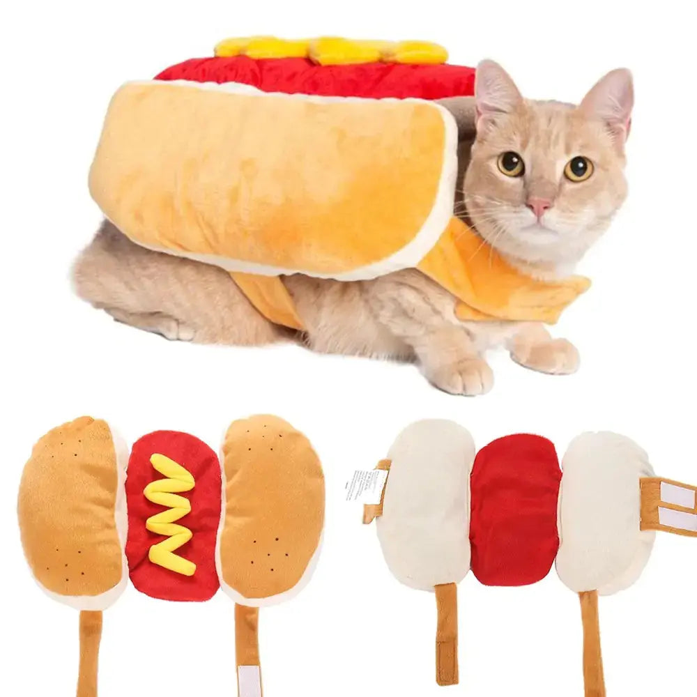 Festive Hamburger Pet Outfit for Halloween BabyFour