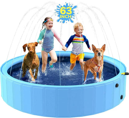 Foldable Pet Splash Pool for Dogs and Bathing Fun BabyFour