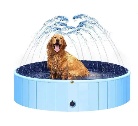 Foldable Pet Splash Pool for Dogs and Bathing Fun BabyFour