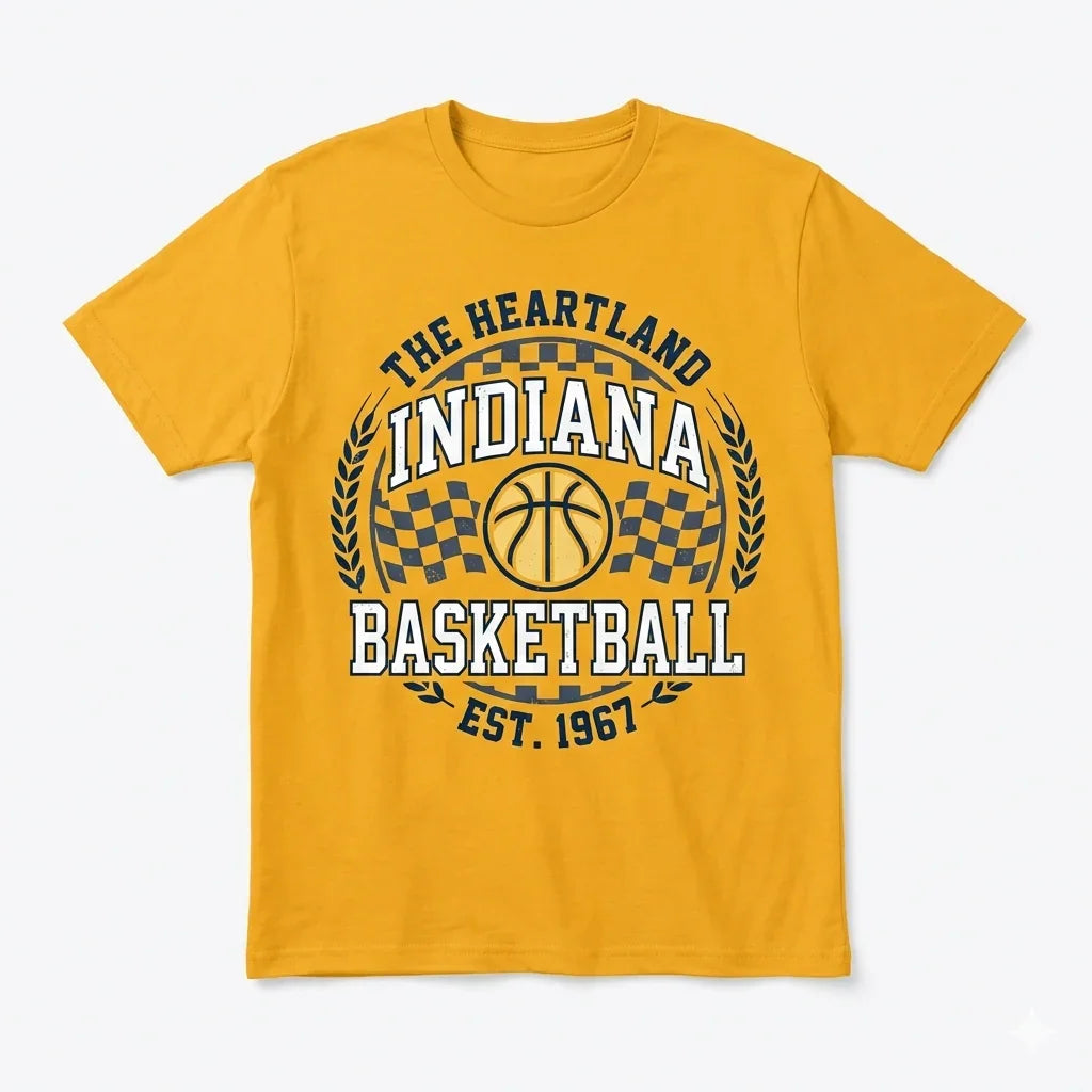 Indiana Basketball Classic City Pride Fan Apparel - T-Shirt, Tank Top, Long Sleeve, Sweatshirt, Hoodie