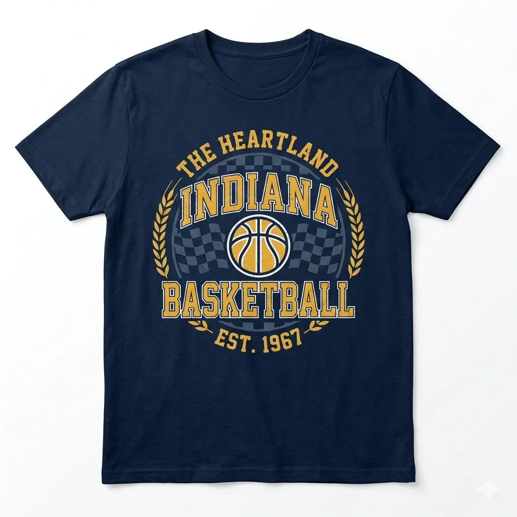 Indiana Basketball Classic City Pride Fan Apparel - T-Shirt, Tank Top, Long Sleeve, Sweatshirt, Hoodie