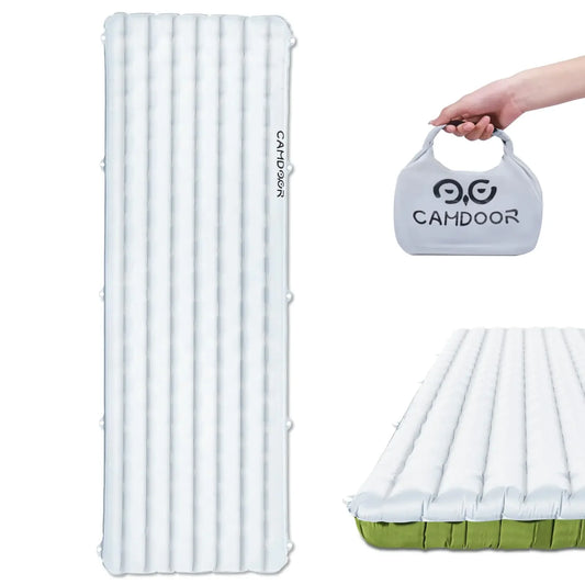 CAMDOOR Insulated Sleeping Pads - Lightweight Sleeping Pad for Camping 6.8 R-Value Upgraded Compact Camping Air Mattress for Camping Backpacking Hiking