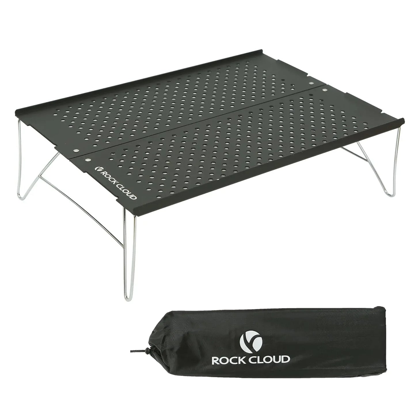ROCK CLOUD Mini Compact Camping Table Ultralight Folding Table for Backpacking Camp Hiking Beach Picnic BBQ