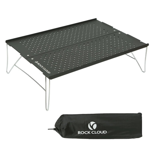 ROCK CLOUD Mini Compact Camping Table Ultralight Folding Table for Backpacking Camp Hiking Beach Picnic BBQ