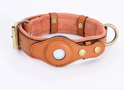Premium Leather Tracker Collar for Dogs BabyFour