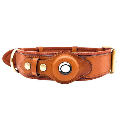 Premium Leather Tracker Collar for Dogs BabyFour