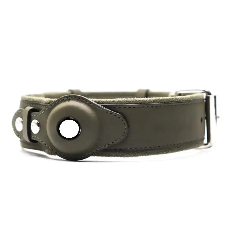 Premium Leather Tracker Collar for Dogs BabyFour