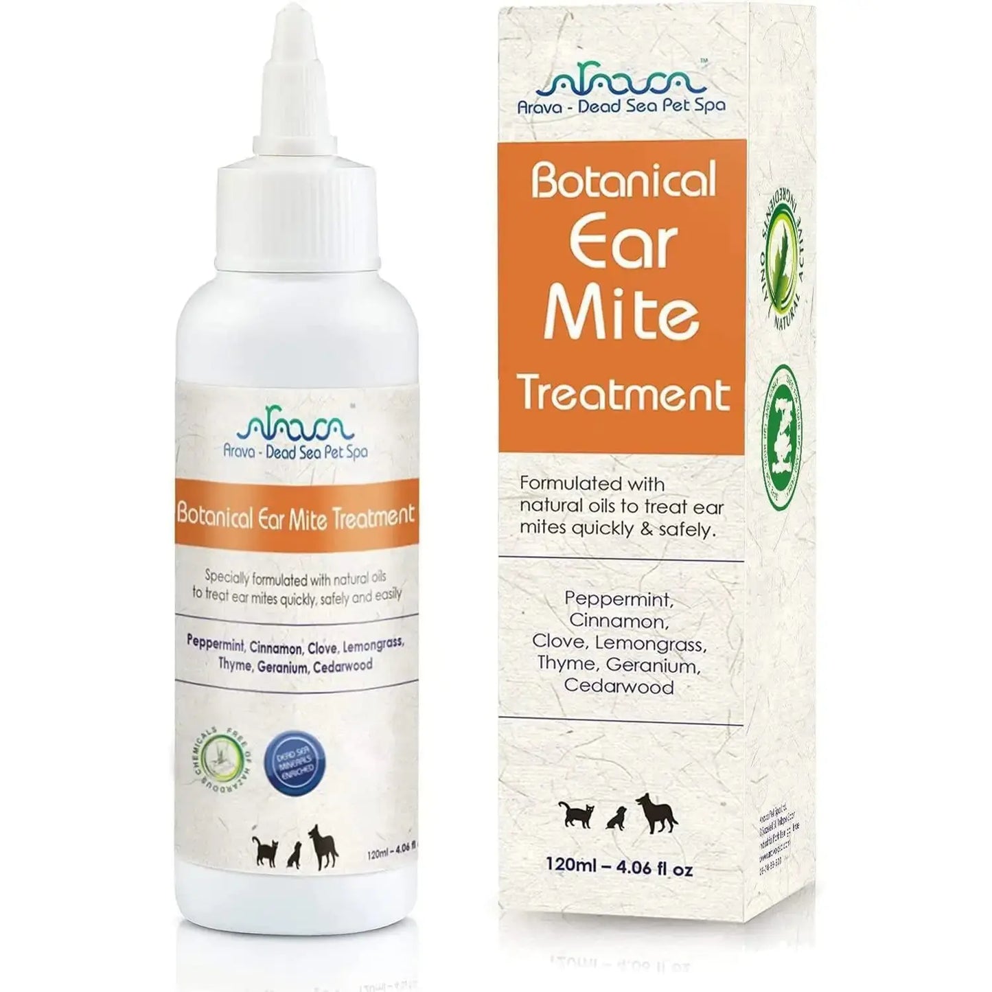 Pet Ear Mite Relief for Dogs & Cats BabyFour