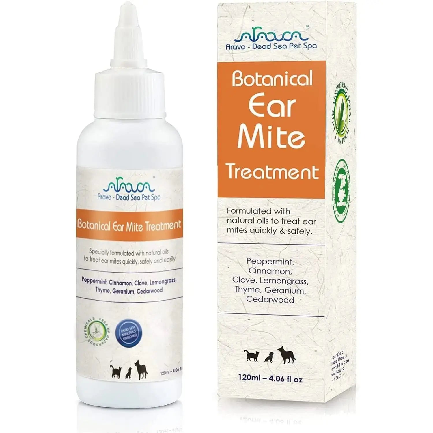 Pet Ear Mite Relief for Dogs & Cats BabyFour