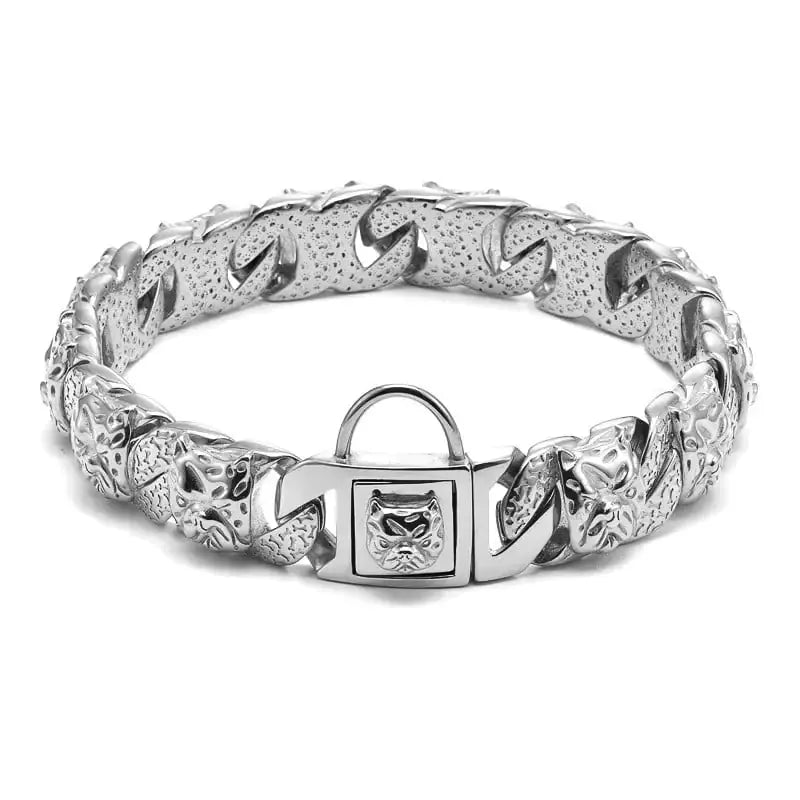 Titanium Stainless Steel Bull Dog Full Head Collar BabyFour