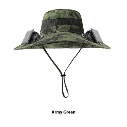 Solar Powered Cooling Fan Hat