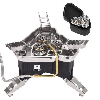 Bulin Camping Stove Burner 3500W/3800W/5800W/6800W/18000W Adjustable Ultralight Backpacking Stove Windproof Camp Portable Propane Stove for Camping Hiking Backpack Outdoor