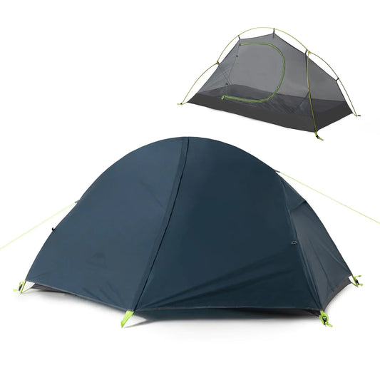 Naturehike Bikepacking 1 Person Tent Waterproof Easy Set up Free Standing Single Person Tent Lightweight Backpacking Tent for 1 Person One Person Tent with Footprint Included
