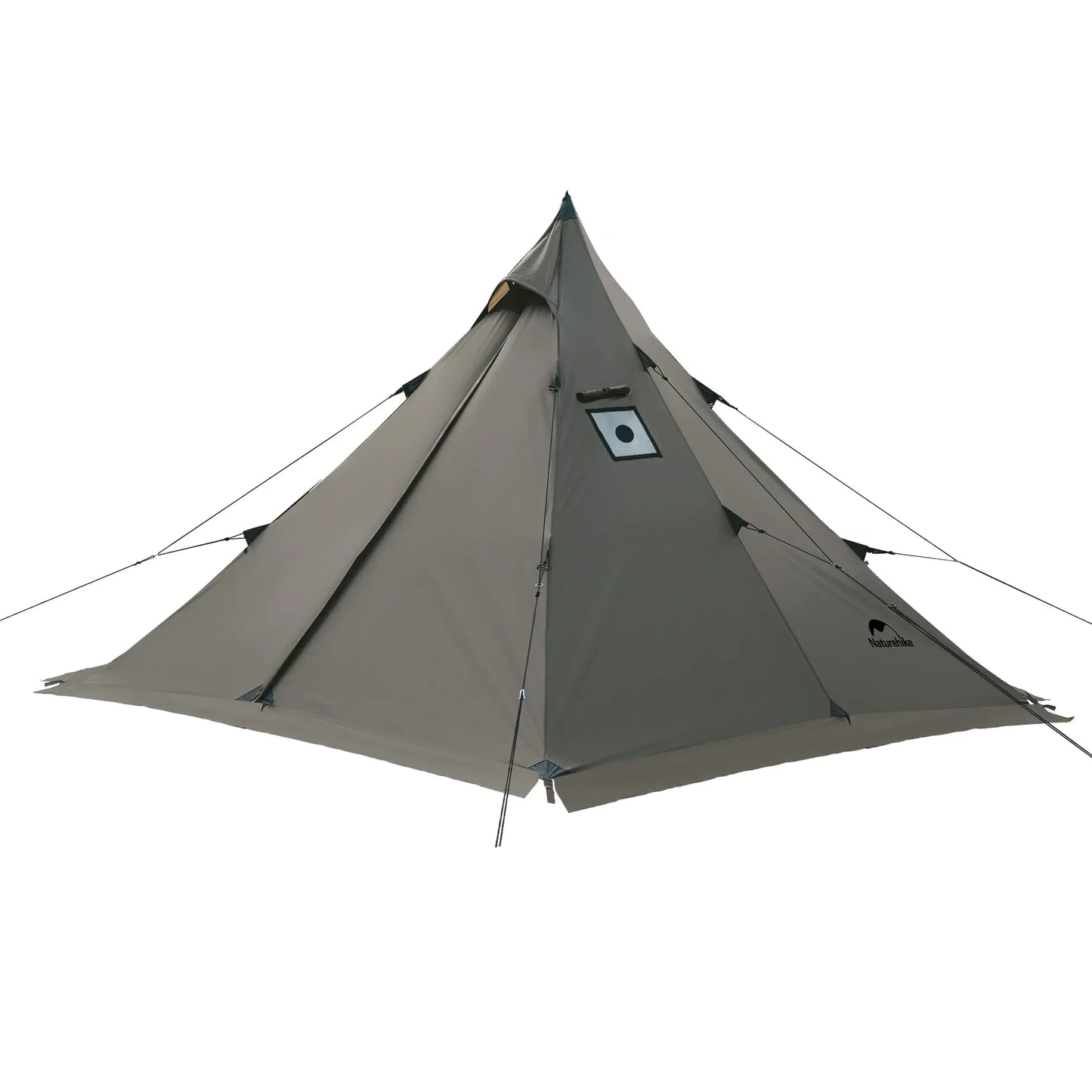 Naturehike Ranch Fire Teepee Tent with Mesh Inner Tent 4 Season Hot Tent with Stove Jack Windproof Waterproof Cold Weather Winter Tent Hot Tents for Camping
