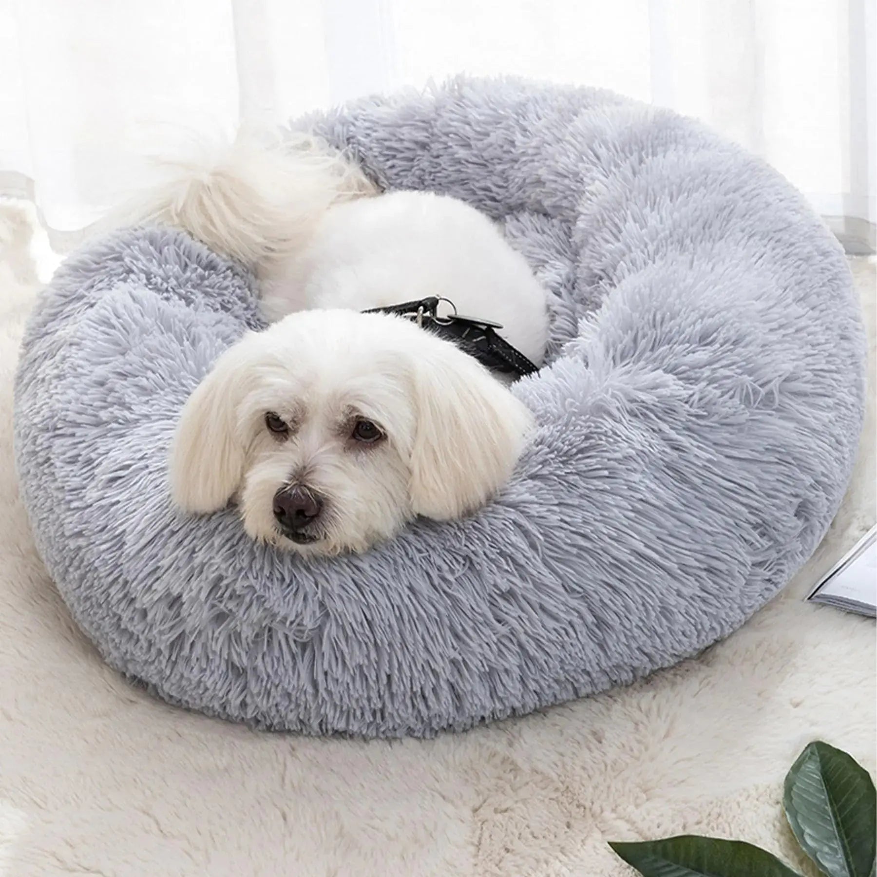 Lemuluxe Plush Pet Nest 20" Anti-Slip Comfort Bed BabyFour