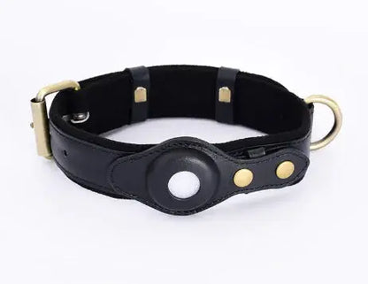 Premium Leather Tracker Collar for Dogs BabyFour